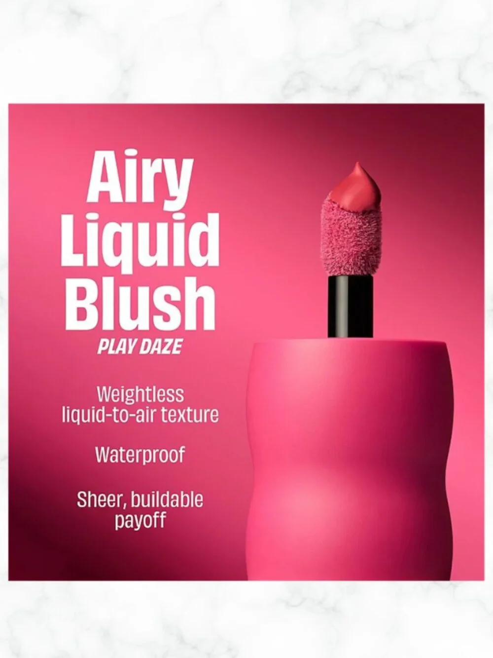 NIB | BENEFIT Play Daze Airy Soft Matte Liquid Blush | Shade Berri Blackberry